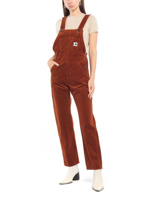 Carhartt Overalls in Rust (Red) | Lyst