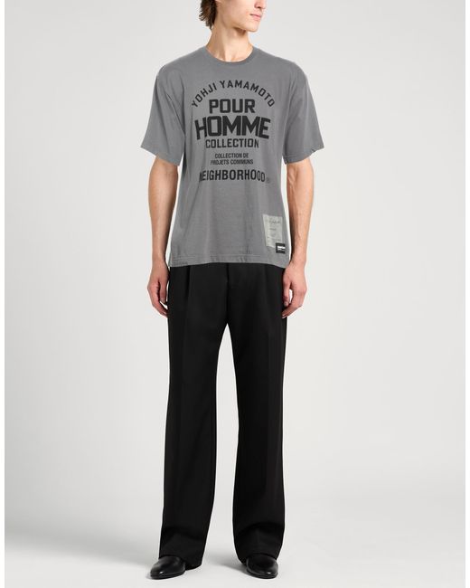 Yohji Yamamoto Gray T-Shirt Cotton for men