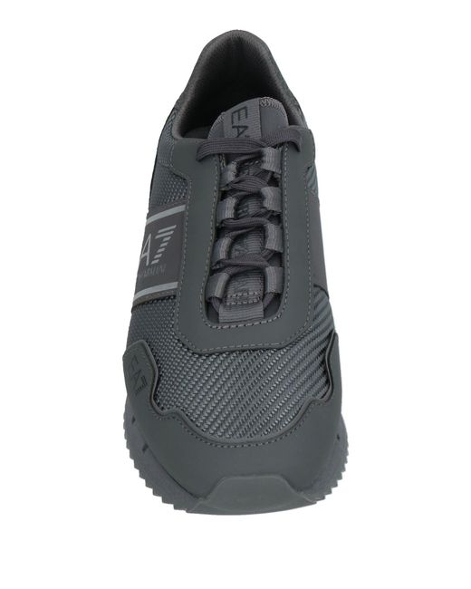 EA7 Gray Sneakers Polyamide, Polyester, Polyurethane for men
