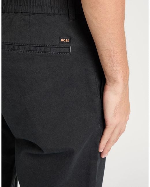 Boss Blue Pants Cotton, Elastane for men