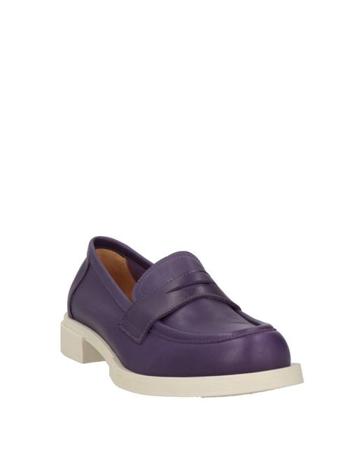Bervicato Purple Loafers Leather