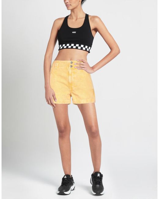 Isabel Marant Yellow Denim Shorts Cotton