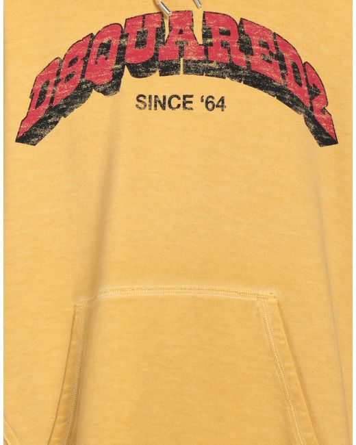 DSquared² Yellow Sweatshirt for men