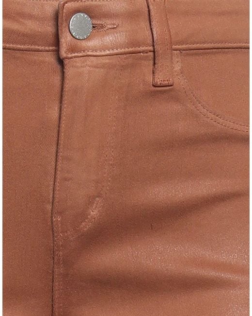 L'Agence Brown Pants Cotton, Elastane