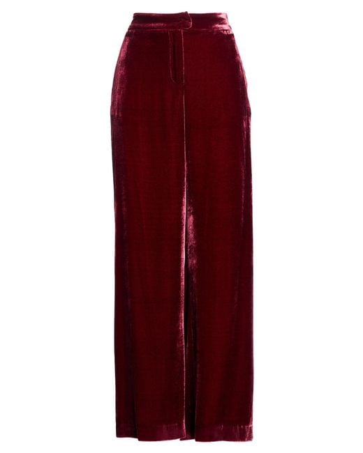 HANAMI D'OR Red Burgundy Pants Viscose, Silk