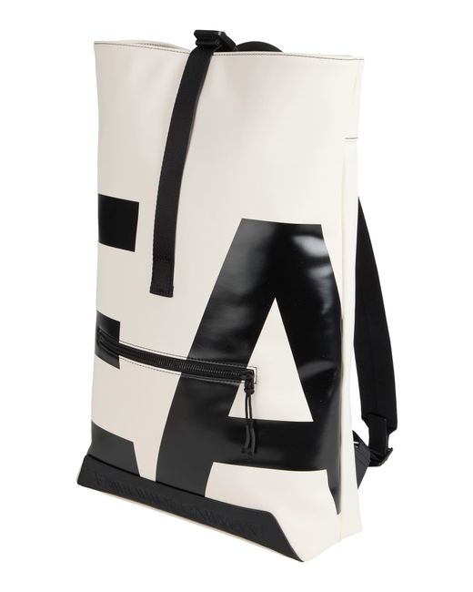 Emporio Armani White Rucksack for men
