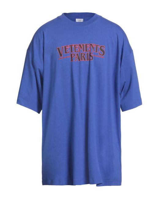 Vetements T-shirts in Blue für Herren