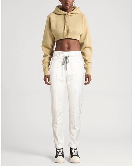 Eleventy White Pants Cotton, Wool, Viscose, Cashmere