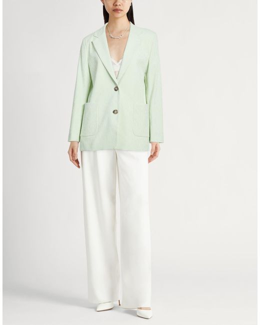 Peserico Green Easy Light Blazer Cotton, Elastane
