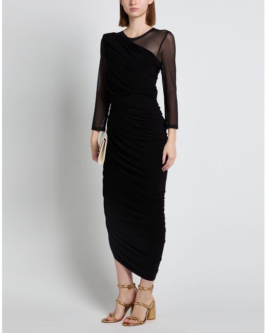 Norma Kamali Black Midi Dress