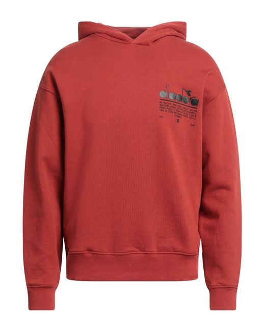 Diadora Red Sweatshirt for men