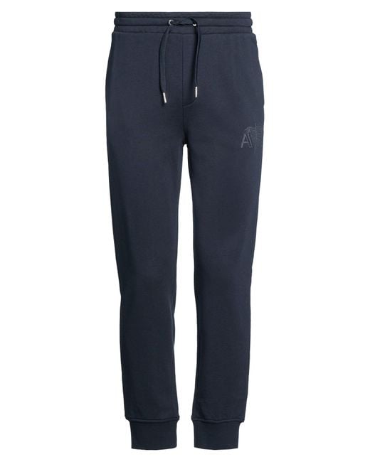 ARMANI EXCHANGE Blue Pants Cotton, Elastane for men