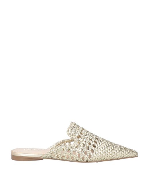 Exe' White Mules & Clogs