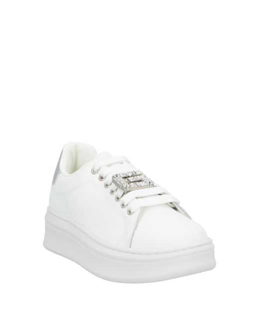 Gaelle Paris White Sneakers Leather