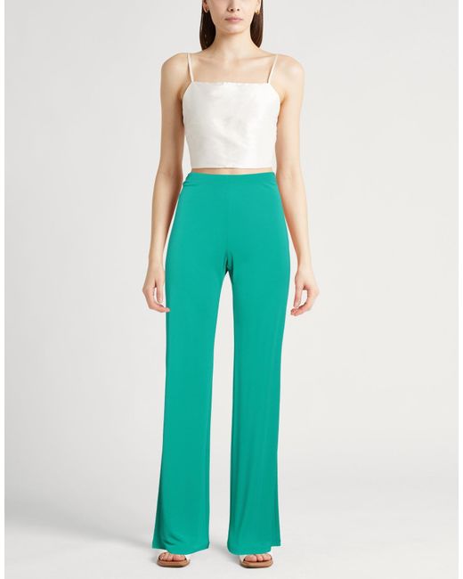 Alberta Ferretti Green Pants Viscose