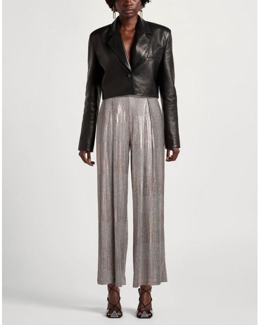 Motel Gray Copper Pants Polyester, Elastane