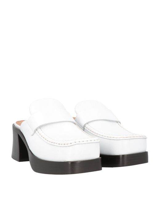 Marni White Mules & Clogs