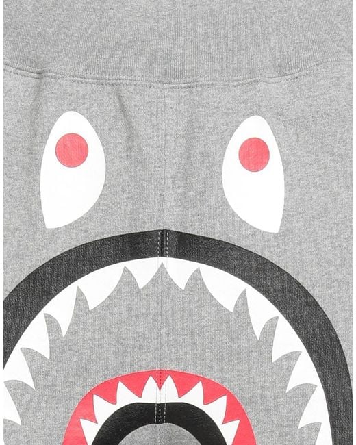 A Bathing Ape Gray Pants Cotton for men