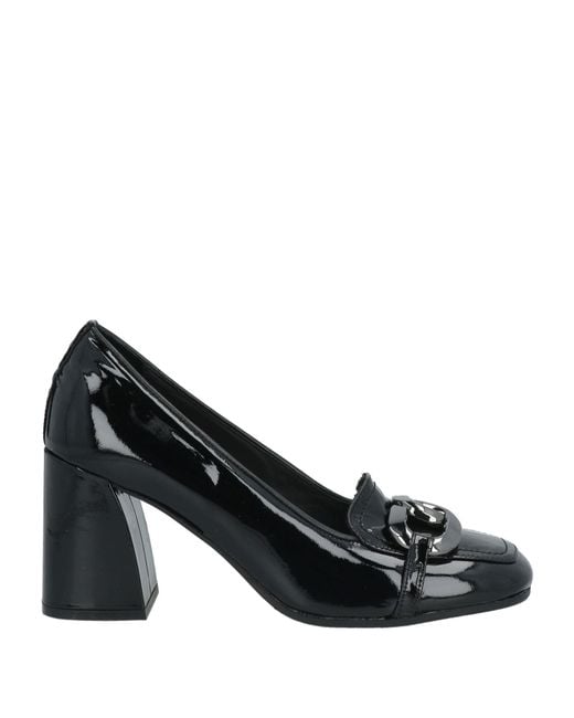 Carmens Black Loafers Leather