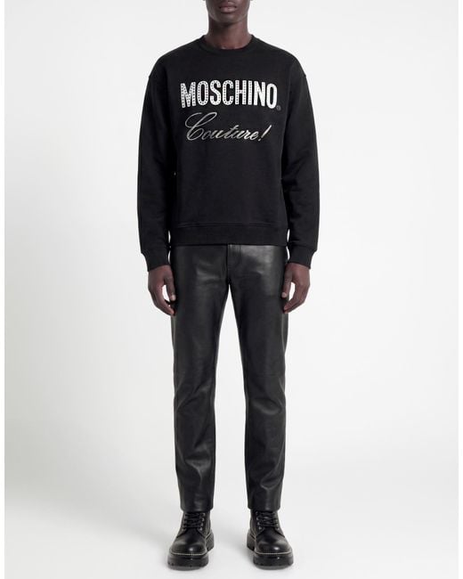 Moschino Black Sweatshirt Cotton for men