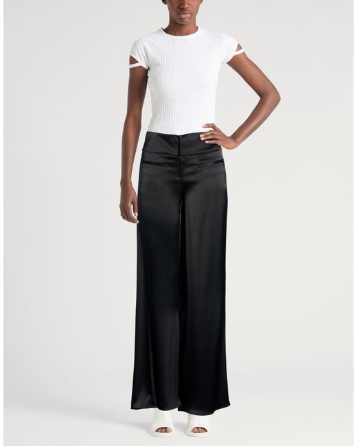 Courreges Black Pants Triacetate, Polyester