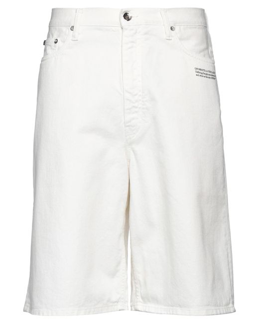 Off-White c/o Virgil Abloh White Denim Shorts for men