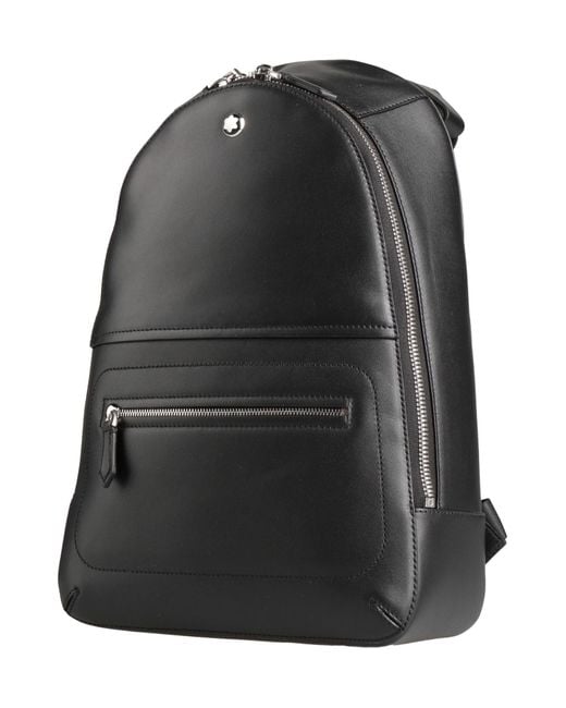 Montblanc Black Backpack Cow Leather