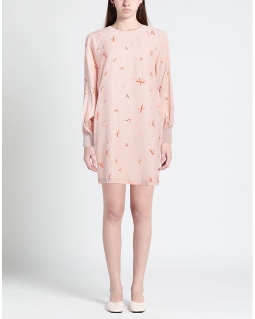Armani Exchange Pink Mini Dress