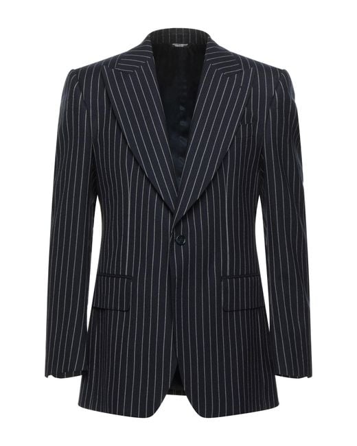 Dolce & Gabbana Blue Midnight Blazer Virgin Wool for men