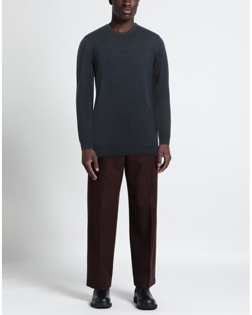 Grey Daniele Alessandrini Blue Sweater for men