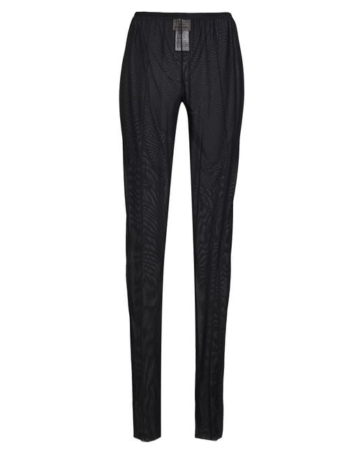 ALESSIA SANTI Blue Leggings Polyester, Elastane