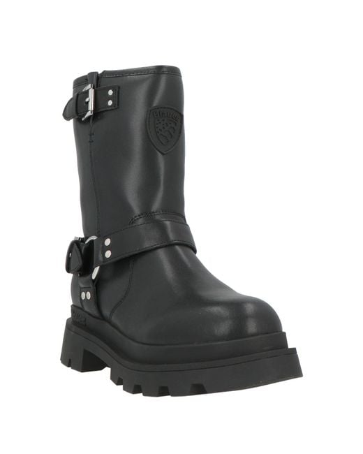 Blauer Black Ankle Boots