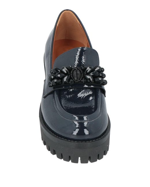 Lorenzo Mari Gray Loafers Textile Fibers