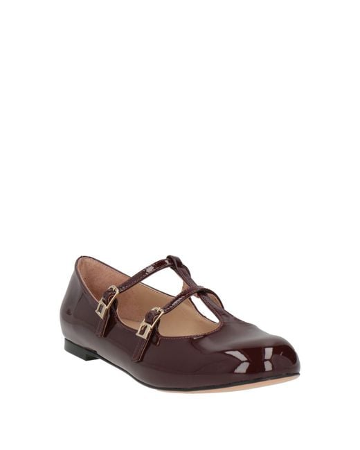 Lola Cruz Brown Ballet Flats