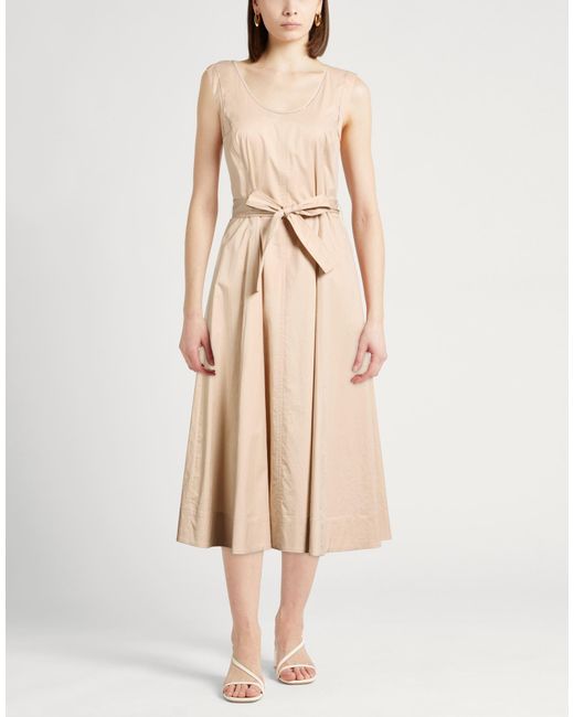 Peserico Natural Midi Dresses
