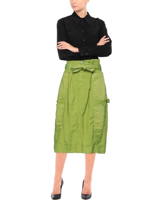 High Green Midi Skirt