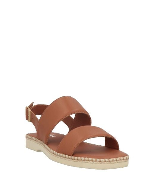 Hogan Brown Sandals Leather