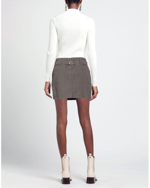 Golden Goose Deluxe Brand Gray Denim Skirt