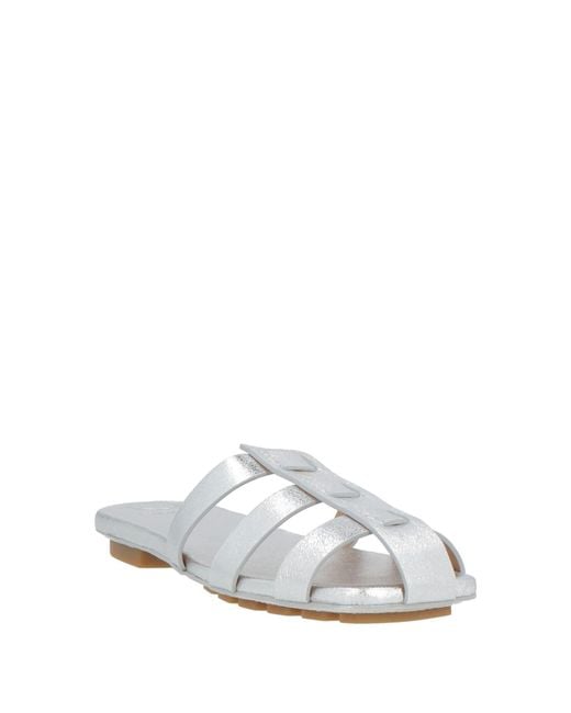 Odissi White Mules & Clogs
