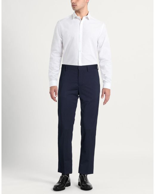 Grifoni Blue Midnight Pants Virgin Wool, Elastane for men
