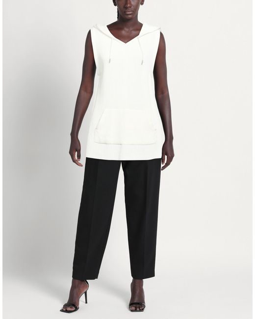 Panicale White Sweater Cotton