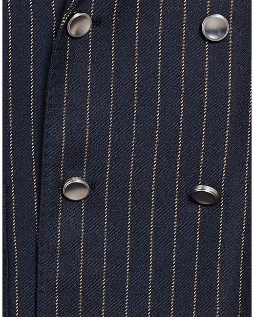 Paoloni Blue Blazer Virgin Wool for men