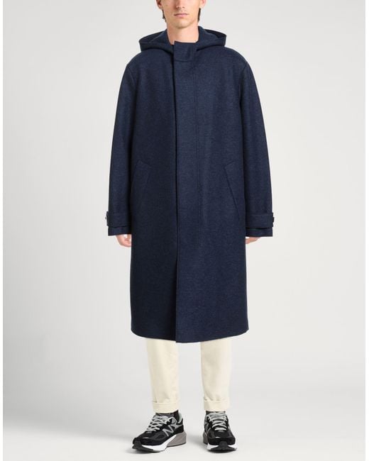 Abrigo Harris Wharf London de hombre de color Blue