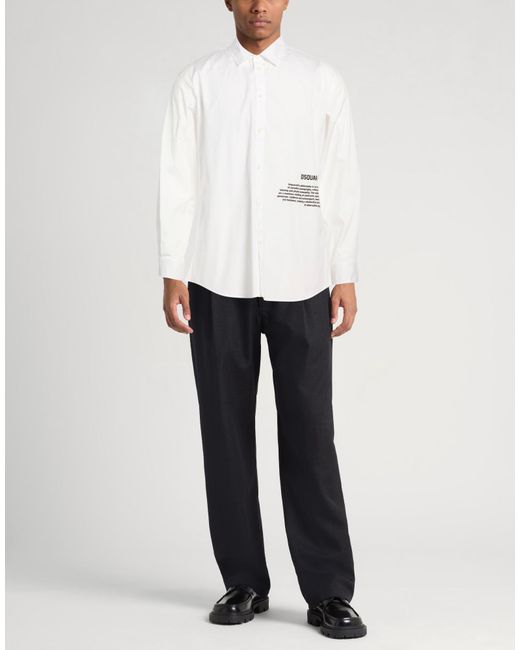 Camisa DSquared² de hombre de color White