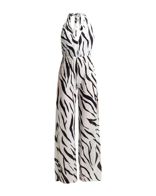 Fisico White Jumpsuit Polyamide, Elastane