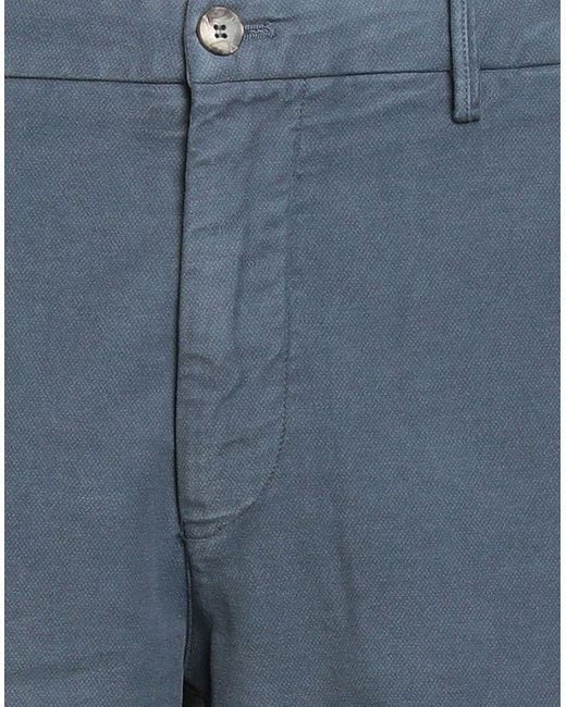 Mason's Blue Slate Pants Cotton, Elastane for men