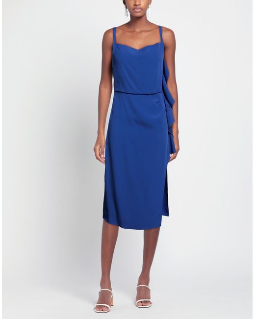 Vestito Midi di Caractere in Blue