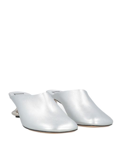 Loewe White Mules & Clogs