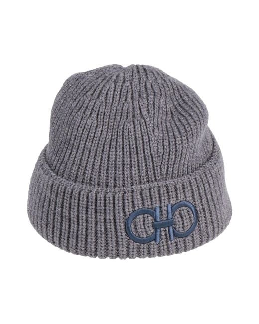 Ferragamo Gray Hat Wool for men