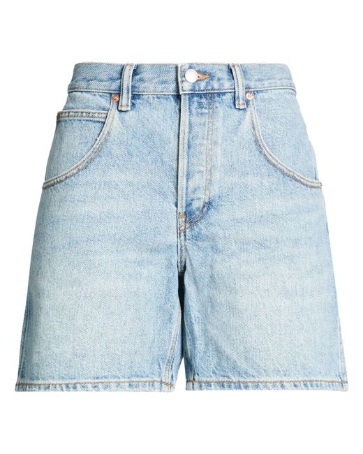 Alexander Wang Blue Denim Shorts